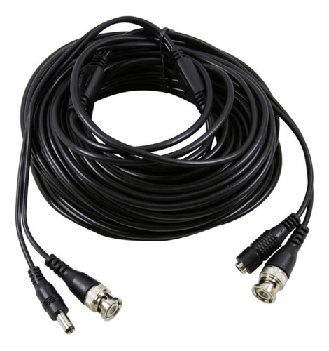 Rollo De Cable 7.5 Mts Bnc Y Plug Alimentación Camaras