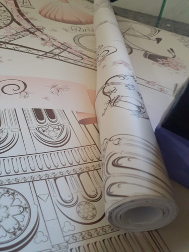 Imagem 5 de 7 de Papel De Parede Vinílico Suave Lavável Salão De Beleza Paris
