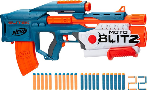 Pistola Nerf Elite 2.0 Moto Blitz 22 Dardos Hasbro 