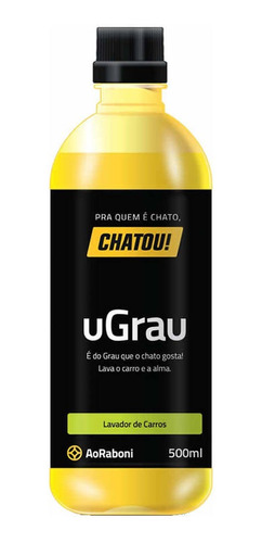 Imagem 1 de 3 de Ugrau Chatou Aoraboni 500ml - Shampoo Lava Autos Ph Neutro