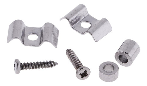 8 X 2 De Retenedores De Cadena De Árbol De Cuerda De Plata