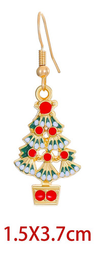 2 Juego De Collar Y Pendientes Navideños Para Mujer, Cadena