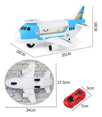A 8 Carritos 1 Avioncito Diy Juego De Avión De Juguete