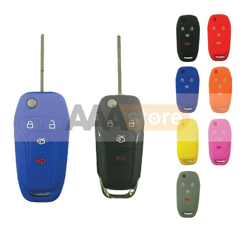 Funda Silicon Protector Llave Ford Fusion F-150 7 Colores