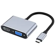 Comprar Cusstally Usb C Vga Adaptador Multipuerto 4k Tipo Usb-c Hub
