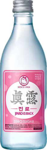 Soju Jinro Zero Sugar Bebida Coreana 360ml - 2 Botellas