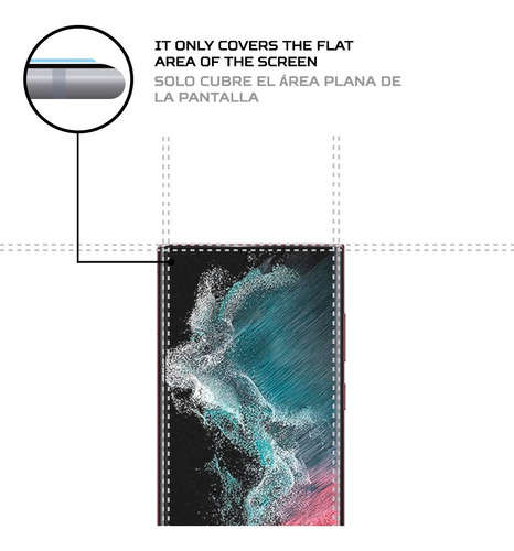 Imagen 4 de 6 de Protector Pantalla Antishock Para Samsung Galaxy S22 Ultra