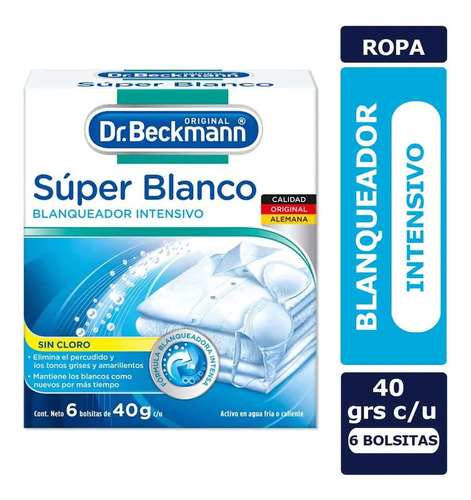 Blanqueador Super Blanco Drbeckmann 240gr(2uni)super