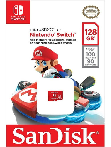 Imagen 6 de 6 de Memoria Micro Sd 128gb Sandisk P/ Nintendo Switch