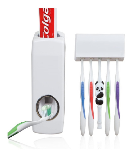 Dispensador Para Pasta Dental Con Porta Cepillos Automático 