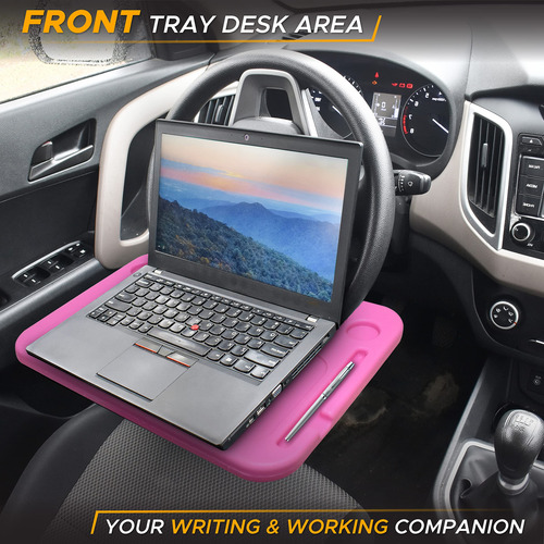 Econour 2 En 1 Escritorio Bandeja Para Volante De Automovil Pink