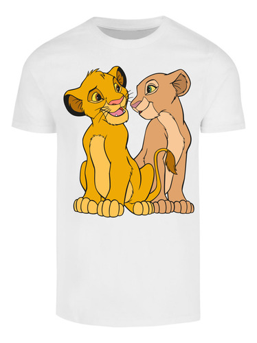 Disney Playera Simba Y Nala El Rey Leon Producto Oficial