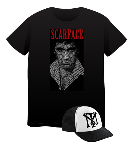 Playera + Gorra Scareface Tony Montana Fashion Moda