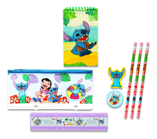Set De Material Escolar Disney Lilo And Stitch, 11 Unidades,