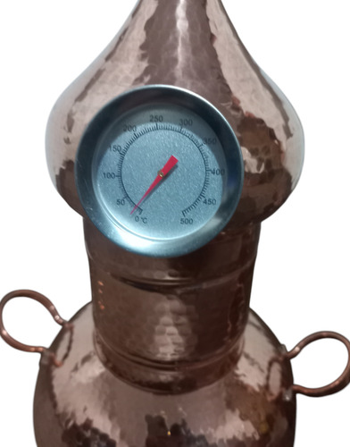 Alambique De Cobre, Con Termómetro, 5lts