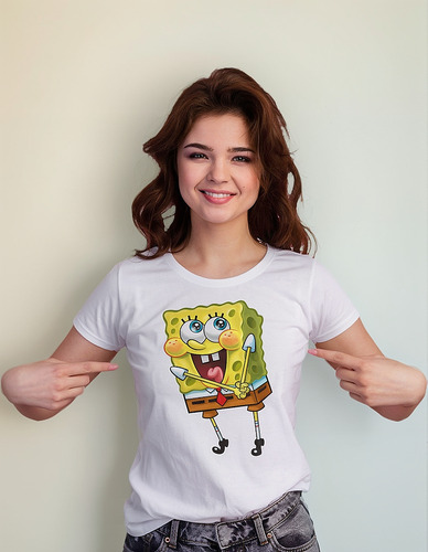 Playera Dama Qs Bob Esponja P8