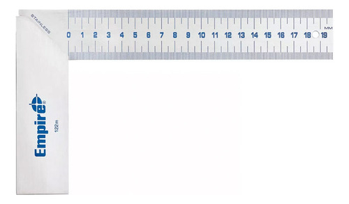 Escuadra De Acero Inoxidable Con Mango Empire 20 Cm 122m