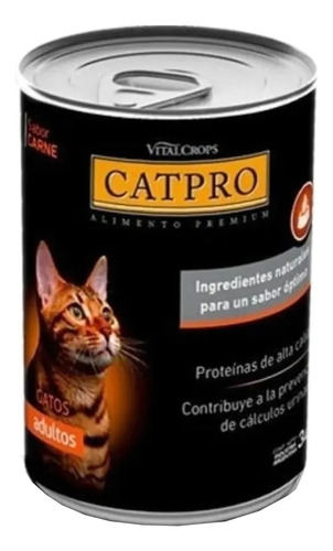 Alimento Catpro  Para Gato Adulto Sabor Carne En Lata 340 g