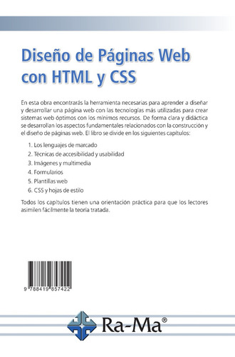 Diseño De Páginas Web Con Html Y Css, De Fernández Casado, Pablo Enrique. Editorial Alfaomega Grupo Editor, Tapa Blanda, Edición 1ra Edición En Español, 2023