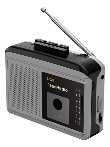 Reproductor De Casete Ezcap233 Portátil Con Radio Am Fm