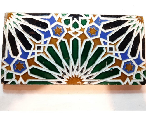 Imagen 2 de 7 de Antiguo Conjunto Mayólica Azulejo Español 7633