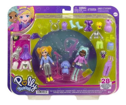 Polly Pocket Conjunto De Roupas Pop Star Spotlight Mattel