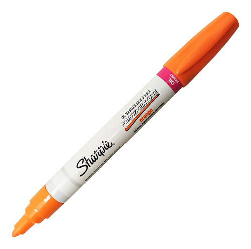 Marcador Permanente Sharpie Paint Naranja 3 Mm Punta De Bala