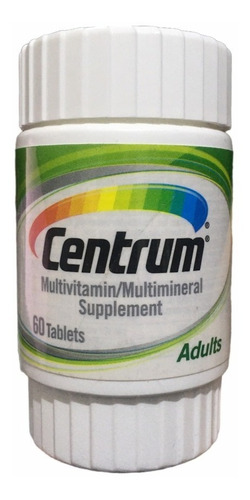 Imagen 1 de 3 de Centrum Multivitamínico Vitaminas 60 Capsulas Para Adultos