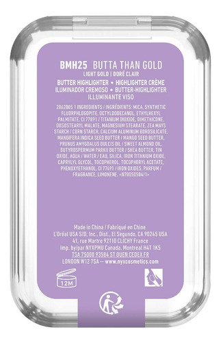 Iluminador Cremoso Buttermelt Highlighter De Nyx Butta Than Gold
