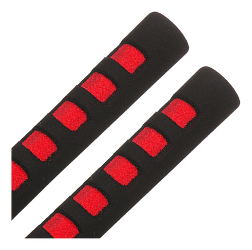 Cubierta De Manija De Cochecito De Bebé A Prueba Negro Rojo
