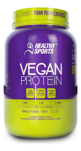 Vegan Protein 2lbs Proteina Vegana Healthy Sports Sin Gluten