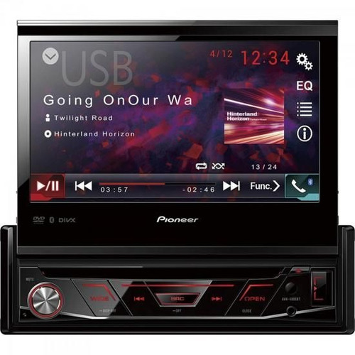 Auto Rádio Cd/dvd/usb/am/fm/bluetooth Avh-4880dvd Preto Pio