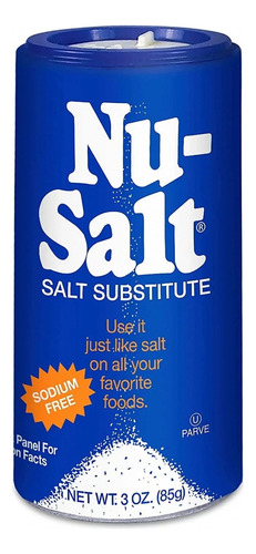 Nu-salt Substituto De Sal Libre De Sodio 6 Pack 85g Pieza.