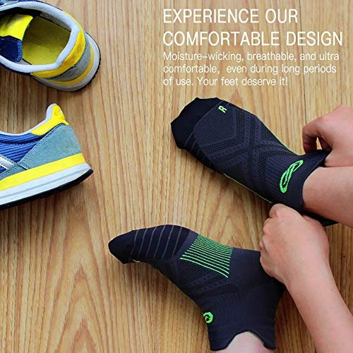 6 Pares Calcetines De Compresión Al Tobillo Unisex L-xl