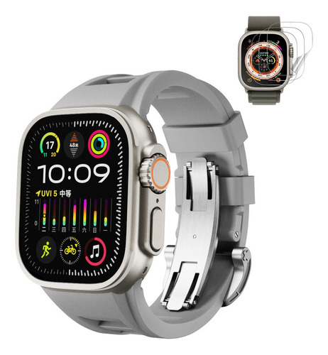 Correa + Tpu Mica Para Apple Watch Iwatch Ultra Se 9 8 7 6 5