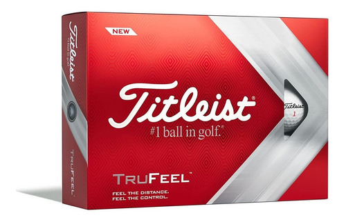 Titleist Trufeel, Pelotas De Golf - Color Blanco.