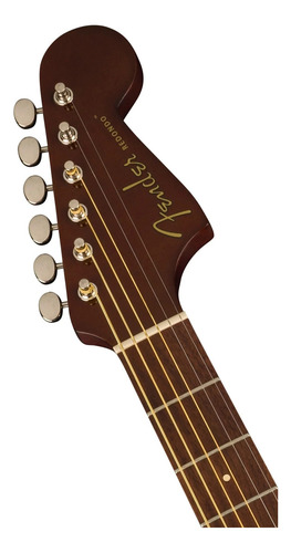 Fender | 097-0713-503 | Guitarra Acústica Redondo Player Sb Color Marrón Claro Material Del Diapasón Arce Orientación De La Mano Diestro