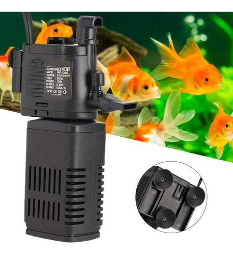 Bomba De Filtro Sumergible Ultra Silenciosa 4 En 1 De Agua P