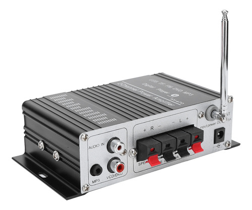 Amplificador De Potencia Estéreo, Tarjeta De Memoria Usb, Fm