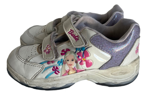 Zapatillas Barbie Niña Con Brillos Talle 32 Originales (Usado)