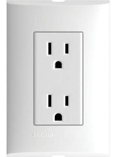 Contacto Eléctrico Con Placa Doble 15a 127v 10pzs