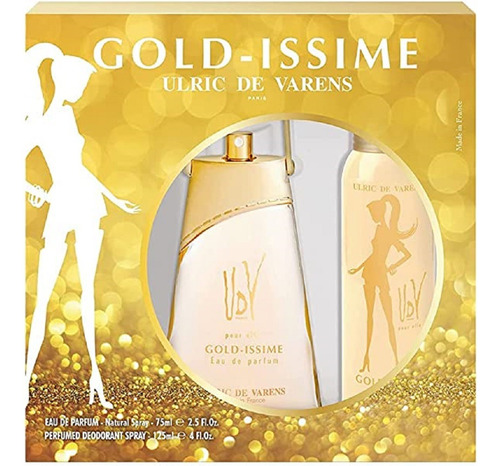 Ulric De Varens Estuche Gold Issime Edp 75 Ml + Deo 125 Ml