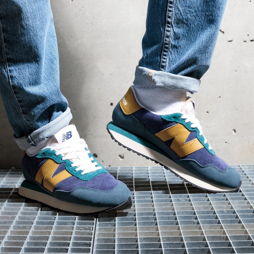 Tenis New Balance 237 Mountain Teal/gold Ms237lx1