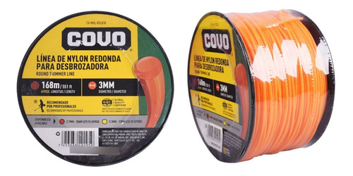 Nylon Redondo Para Desmalezadora 3mm X 168metros Covo