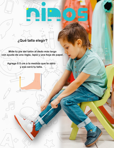 Zapato Escolar Yuyin Para Niño Piel Con Ajuste Velcro 22-26