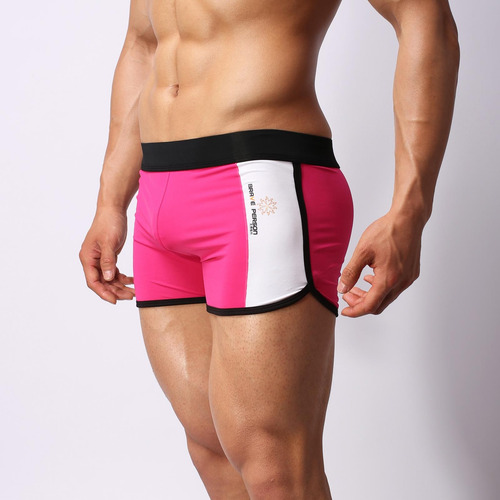 Bañador Liso De Alta Elasticidad Para Hombre, Color Corbata
