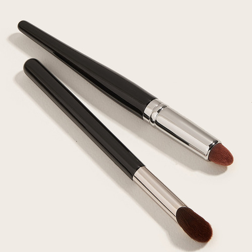 L Combo De 2 Brochas De Maquillaje De Nailon Con Mango De