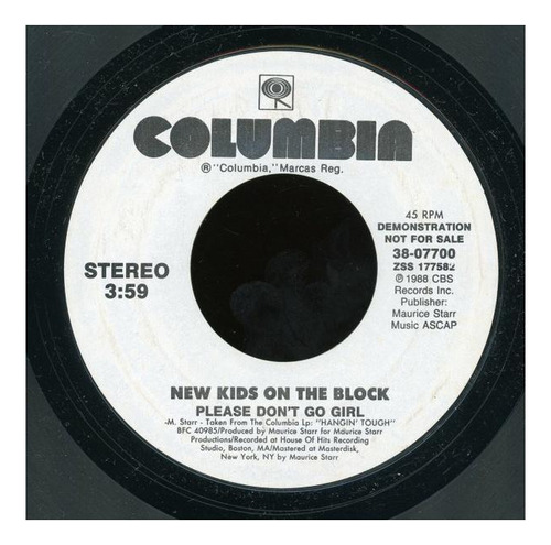 New Kids On The Block - Please Don't Go Girl | 7  Single Vin