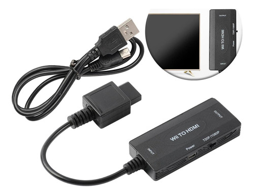 Convertidor Wii A 1080p 720p Compatible Con Todos Los