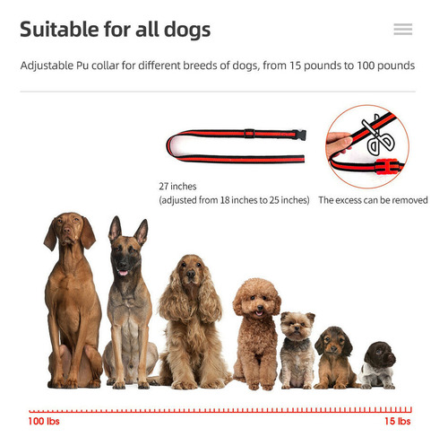 Collar De Entrenamiento Para Perros Con Control Remoto